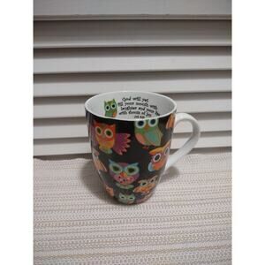 Divinity Owl Coffee Mug Job 8:21 "God will yet fill your mouth with laughter..."